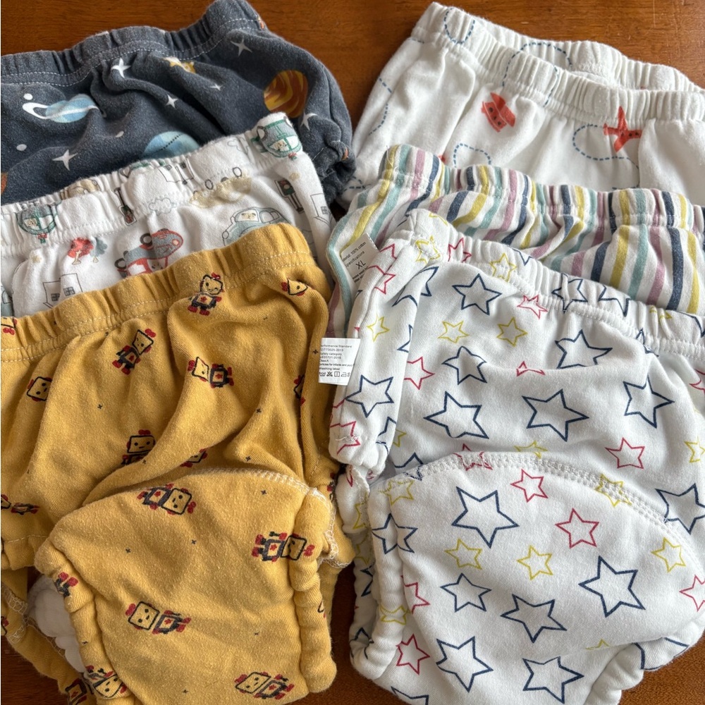 Colorful Star and Robot Print Potty Training Pants